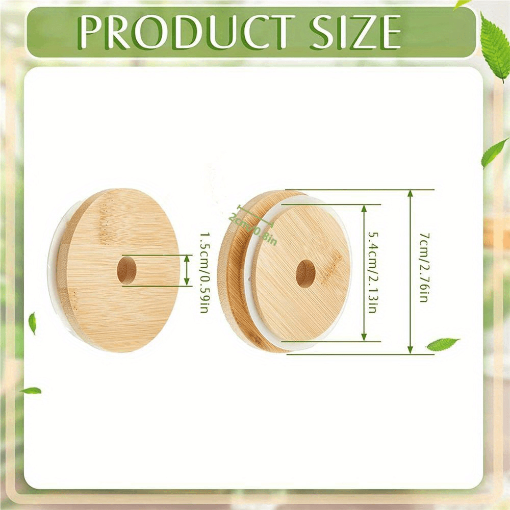 5pcs/8pcs 70mm Diameter Bamboo - Bean Hopper Lid ulasan dan harga
