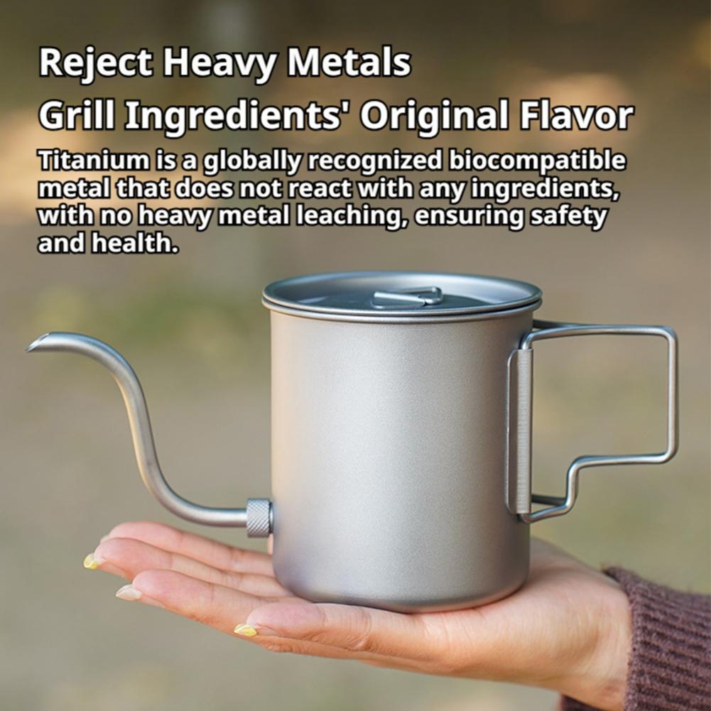 420ml Lightweight Titanium Cof - Bean Hopper Lid ulasan dan harga