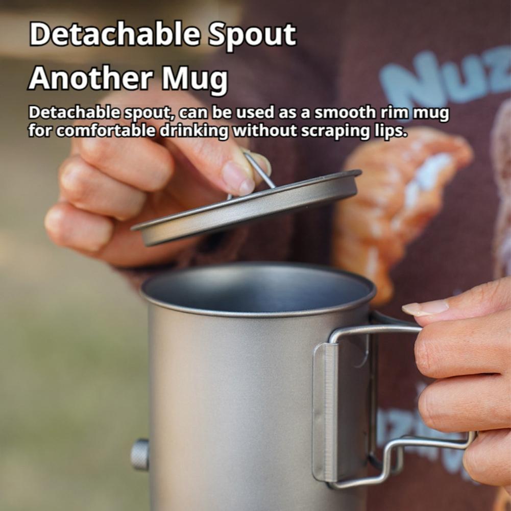 420ml Lightweight Titanium Cof - Bean Hopper Lid ulasan dan harga