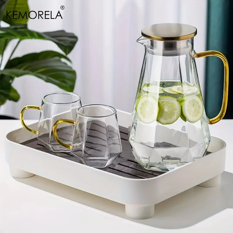 1PCS Diamond Texture Glass Tea - Coffee Equipment Home ulasan dan harga