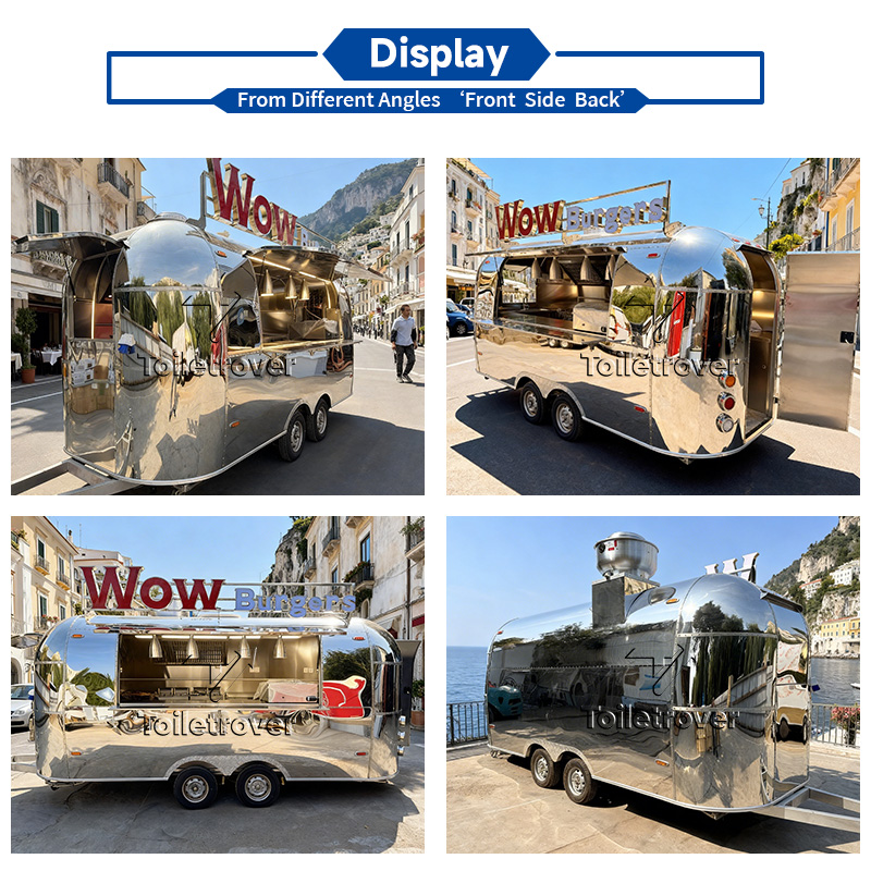 Stainless Steel Food Trailer F - Coffee Equipment In China ulasan dan harga