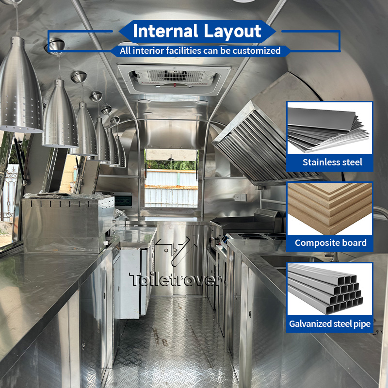 Stainless Steel Food Trailer F - Coffee Equipment In China ulasan dan harga