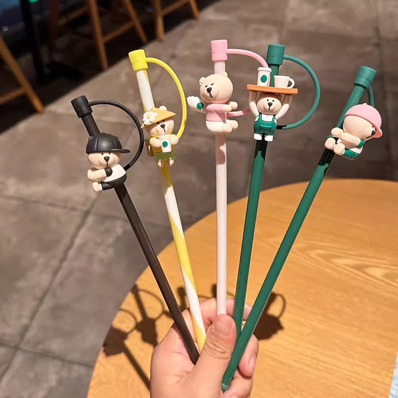 Cute Silicone Straw Cover For  - Bean Hopper Lid ulasan dan harga