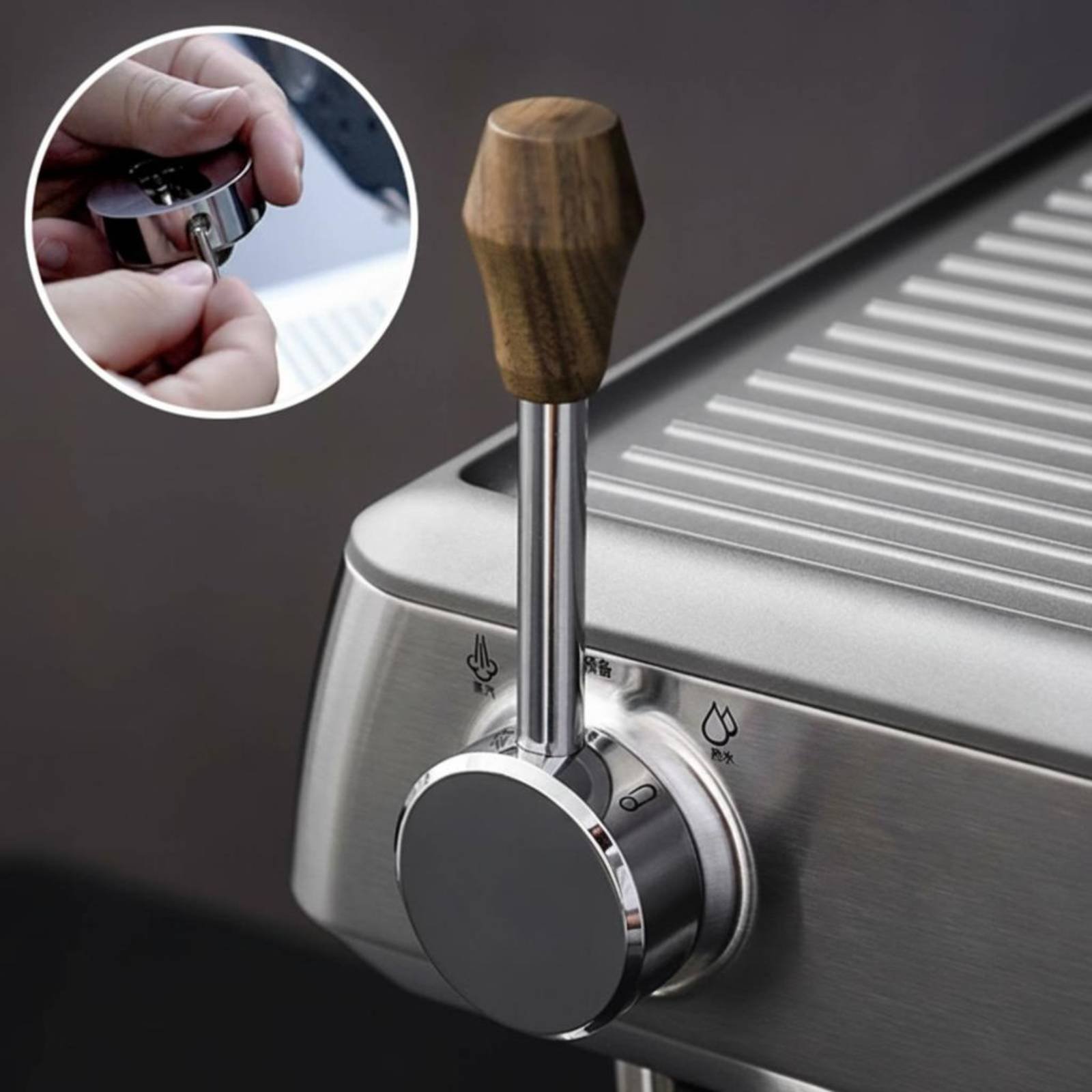 Wood Lid Knob Set Gift Box Woo - Bean Hopper Lid ulasan dan harga